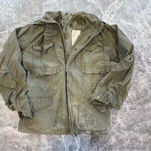 Vintage 1974 M-65 Field Jacket US Military OG-107 John Ownbey Small Regular